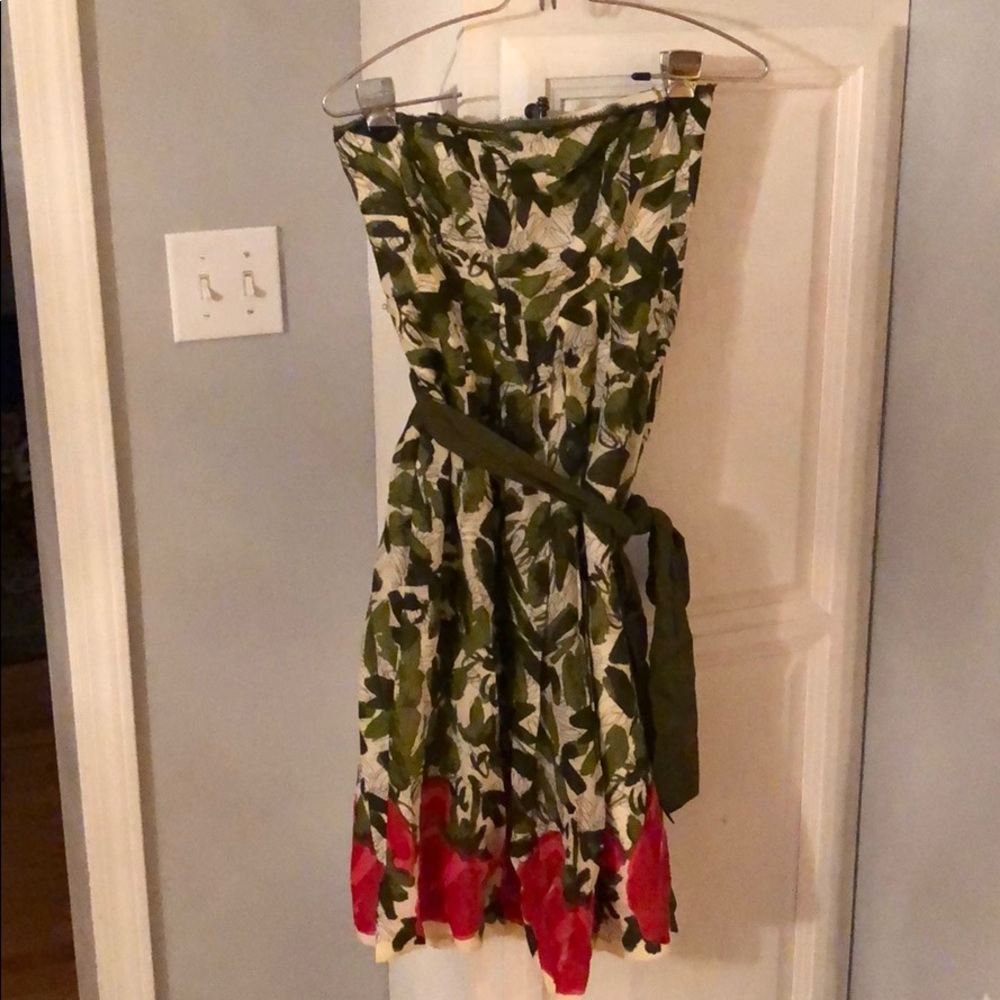 Anthropologie strapless dress size 4